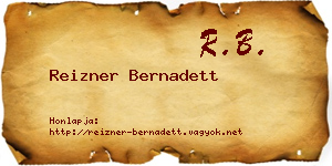 Reizner Bernadett névjegykártya