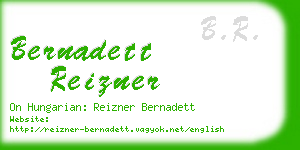 bernadett reizner business card